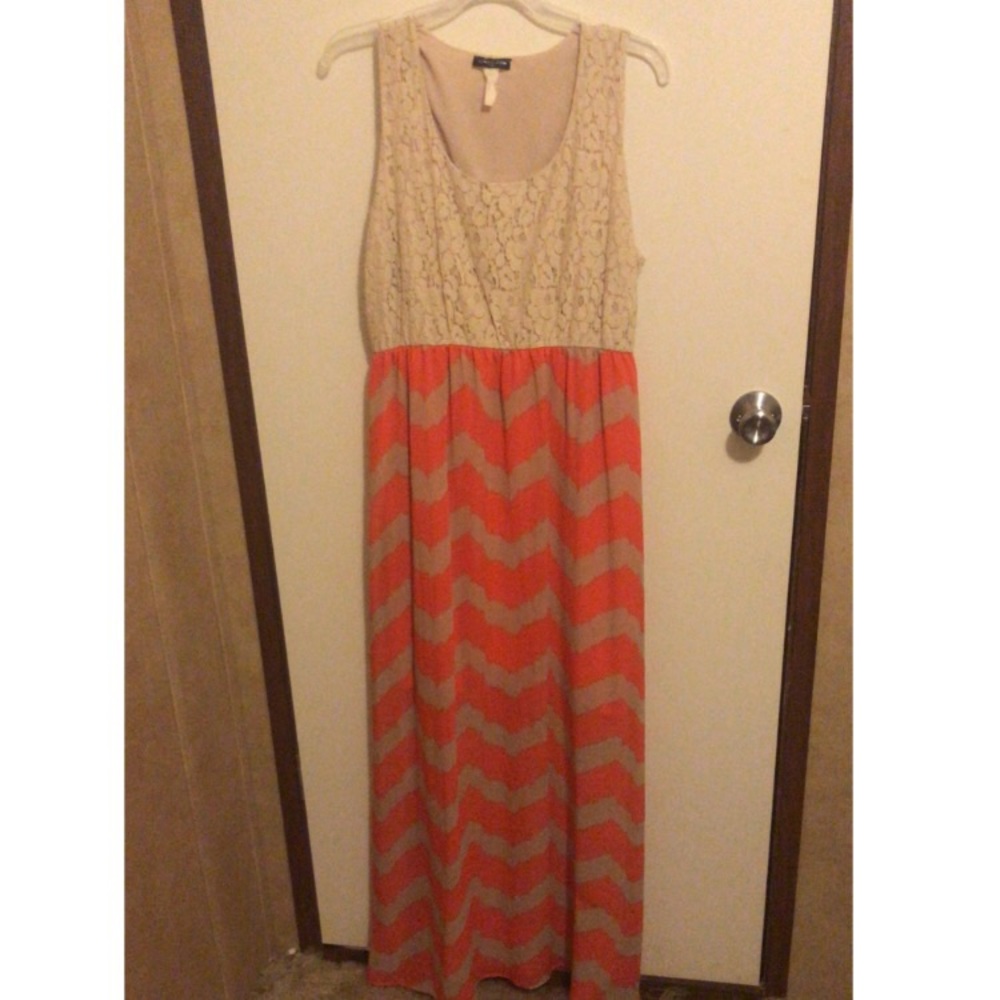Lace and Chevron Maxi